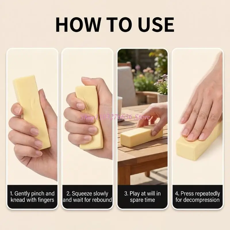 Juguete sensorial elástico para apretar y aliviar el estrés relajante - imagen 5