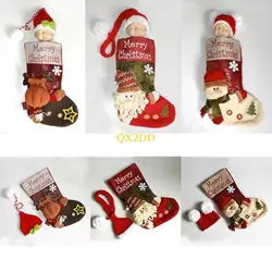 QX2D disfraz navideño para bebé recién nacido con gorro tejido y saco