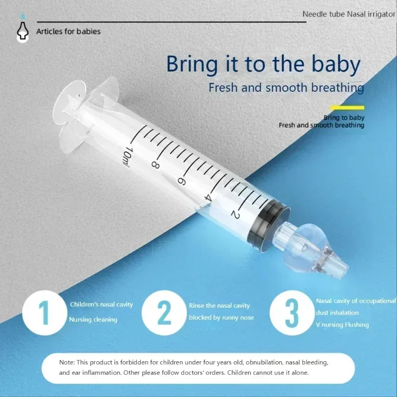 Aspirador nasal para bebé – Limpiador de nariz con irrigador 10-20ml