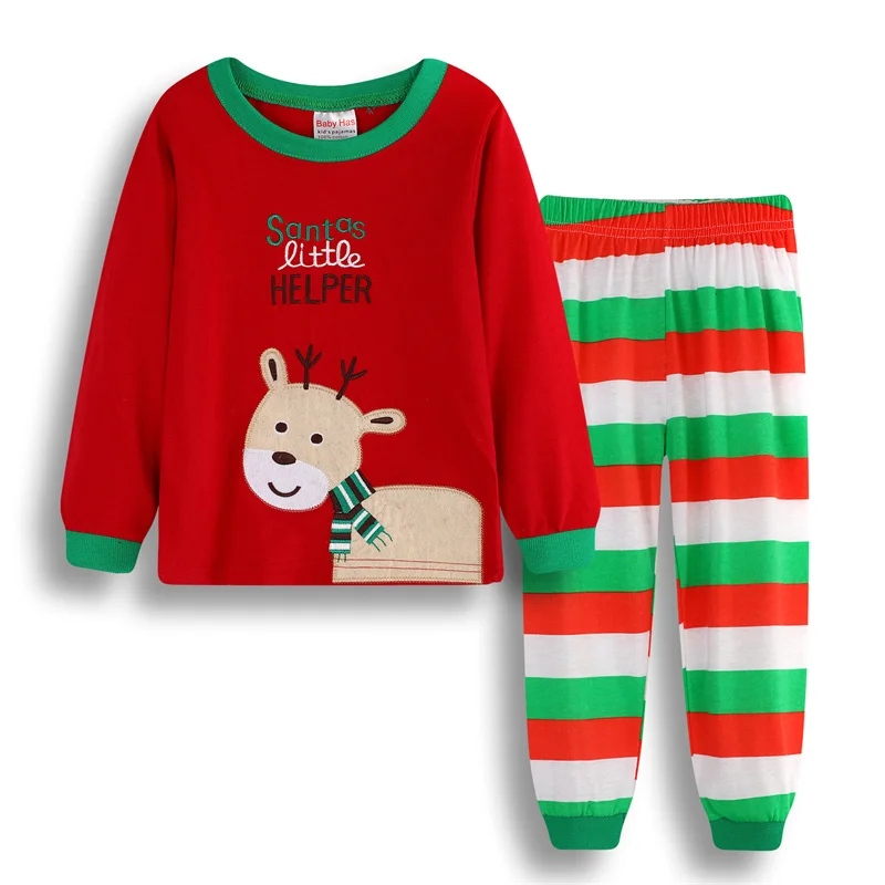 Conjunto de ropa de Navidad para niños de dos piezas con manga larga y dibujos animados - imagen 5