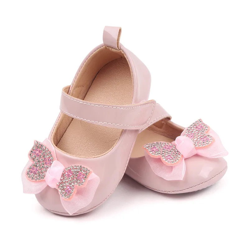 Zapatos primeros pasos de bebé con lazo estilo princesa para niñas - imagen 4