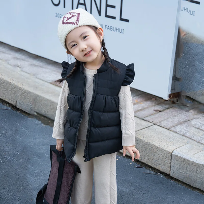 Chaleco de plumón infantil cálido para invierno – Manga mosca - imagen 3