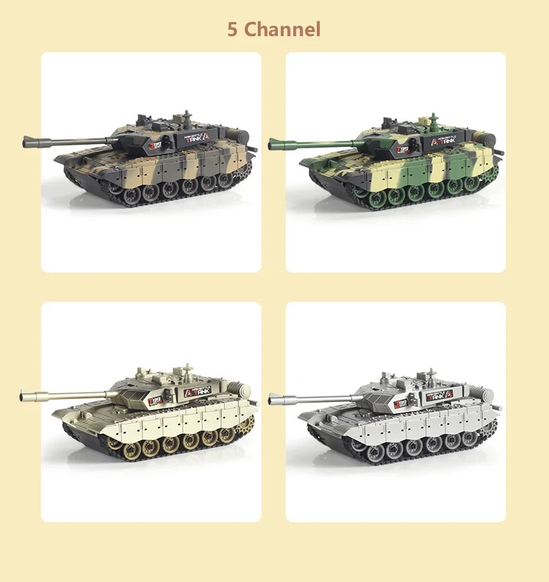 Tanque Rc 2,4G 11Ch listo para regalo