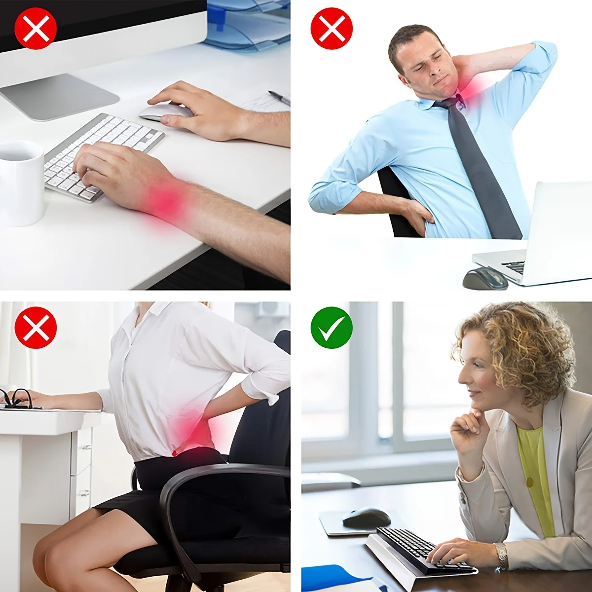 Soporte para teclado de acrílico inclinable para escritura ergonómica - imagen 3