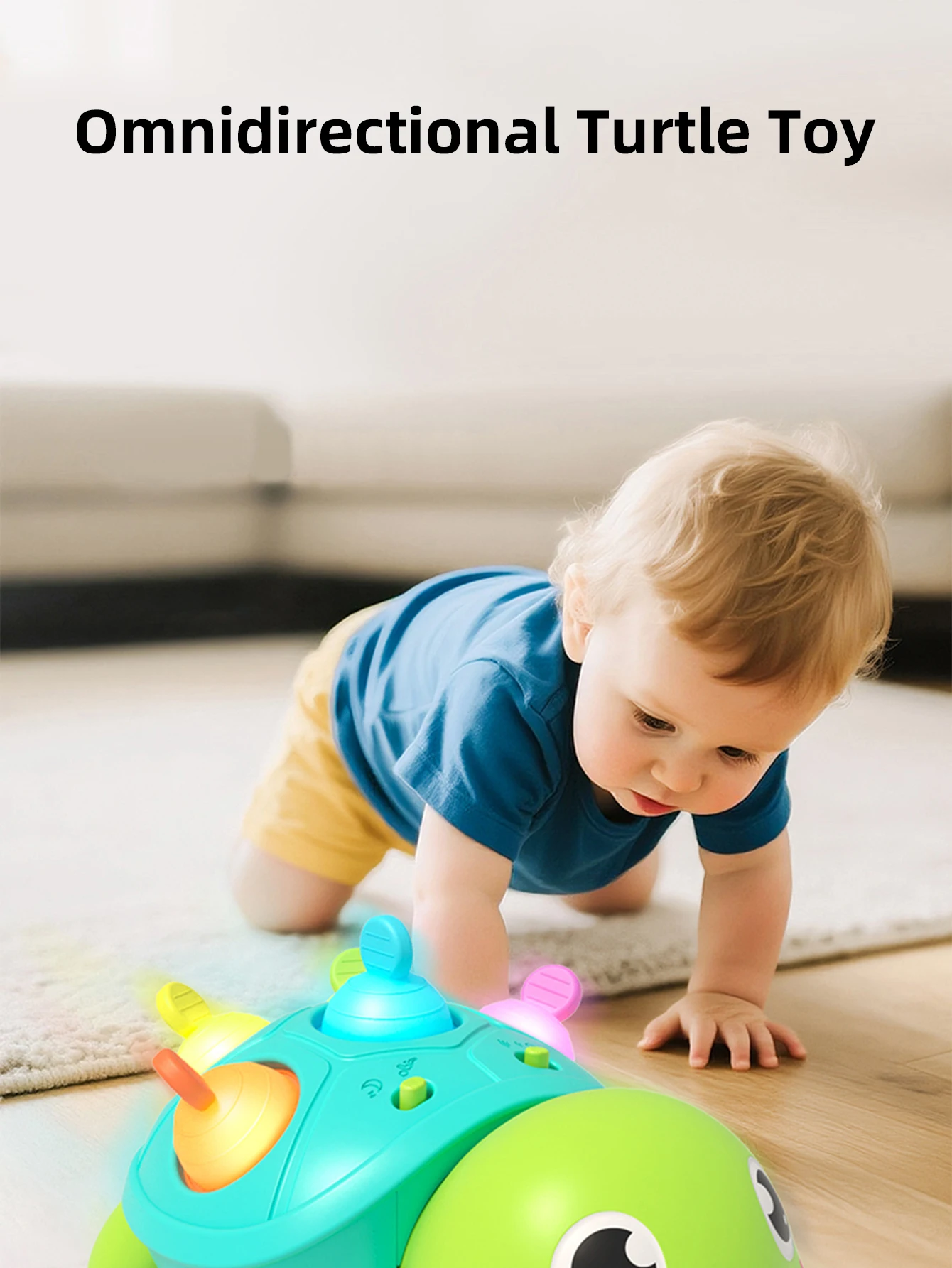 Tortuga interactiva musical para bebés