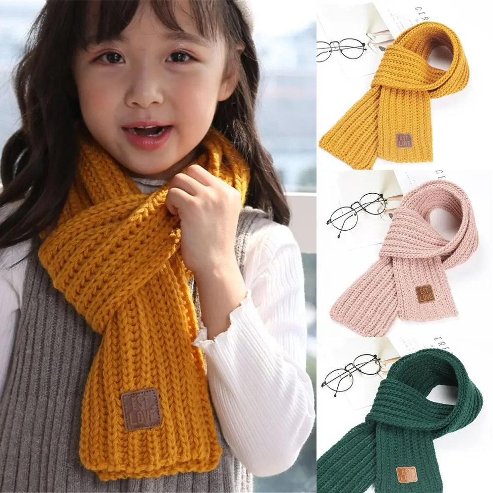 Bufanda de invierno infantil de punto grueso para cuello - imagen 5