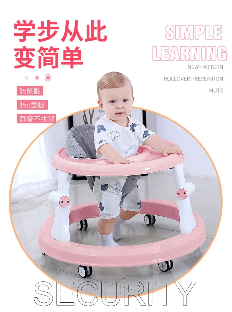 Carrito para caminar con diseño de animalitos