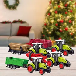 Juguete de tractor empuja y avanza para niños granjero educativo