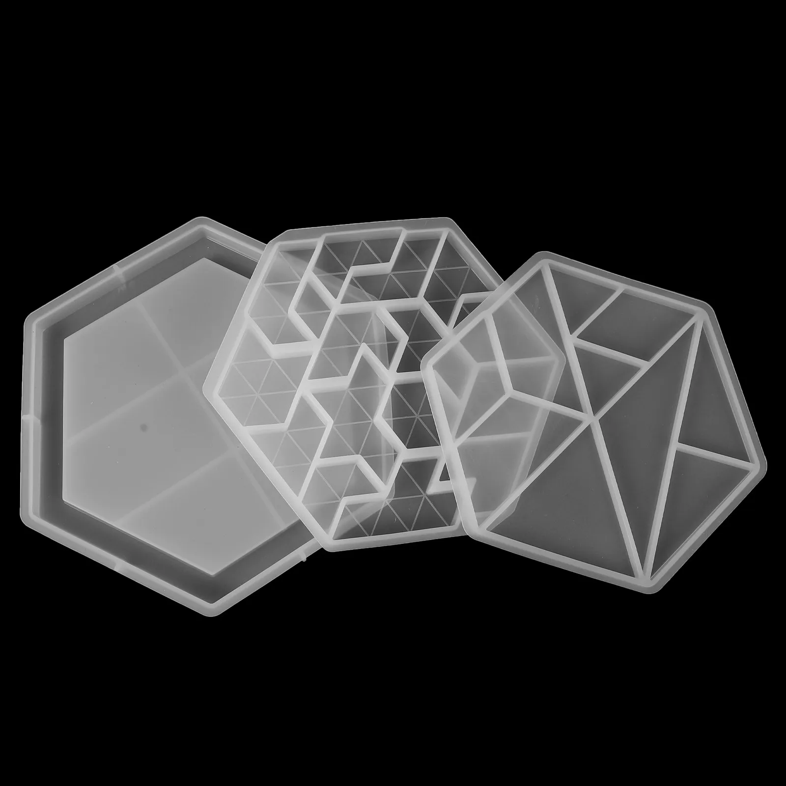 Molde de silicona hexagonal antiadherente para manualidades - imagen 4