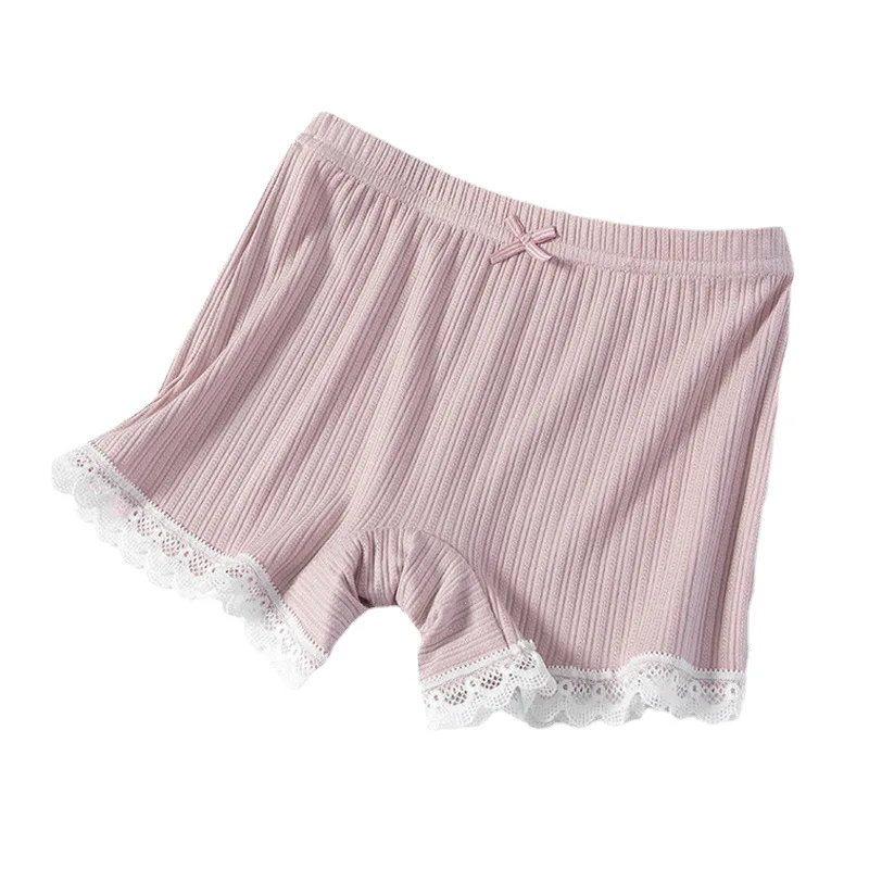 Pantalones de seguridad de niña en modal y algodón para verano, encaje - imagen 2
