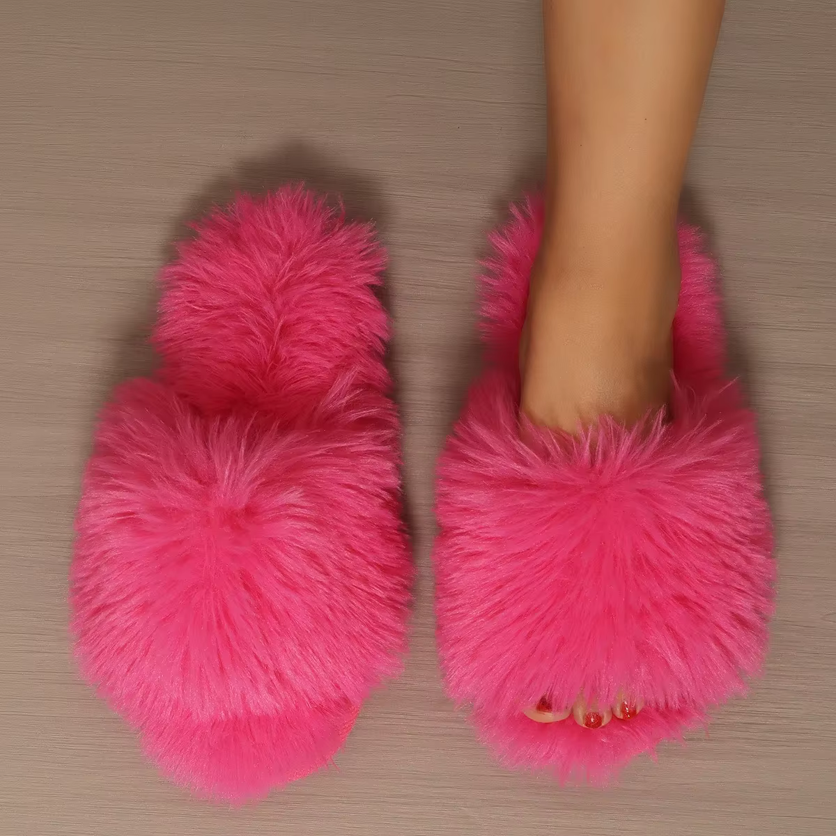 Pantuflas acolchadas para niña – Piel sintética suave y cálida para invierno