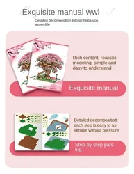 Juguete Montessori para niños: casa de flores y tren luminoso