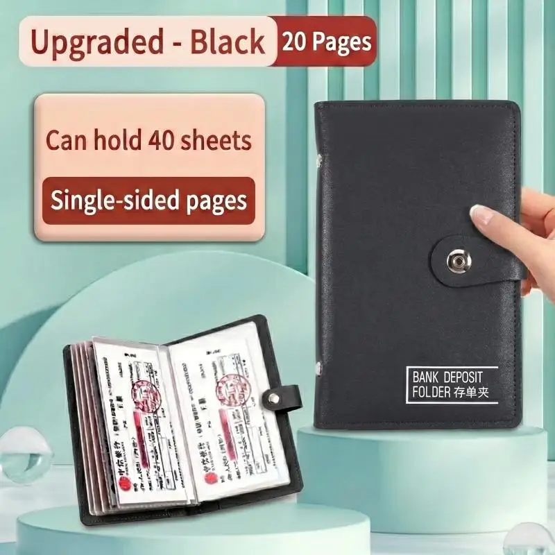 Álbum organizador portátil de documentos y billetes bancarios - imagen 3