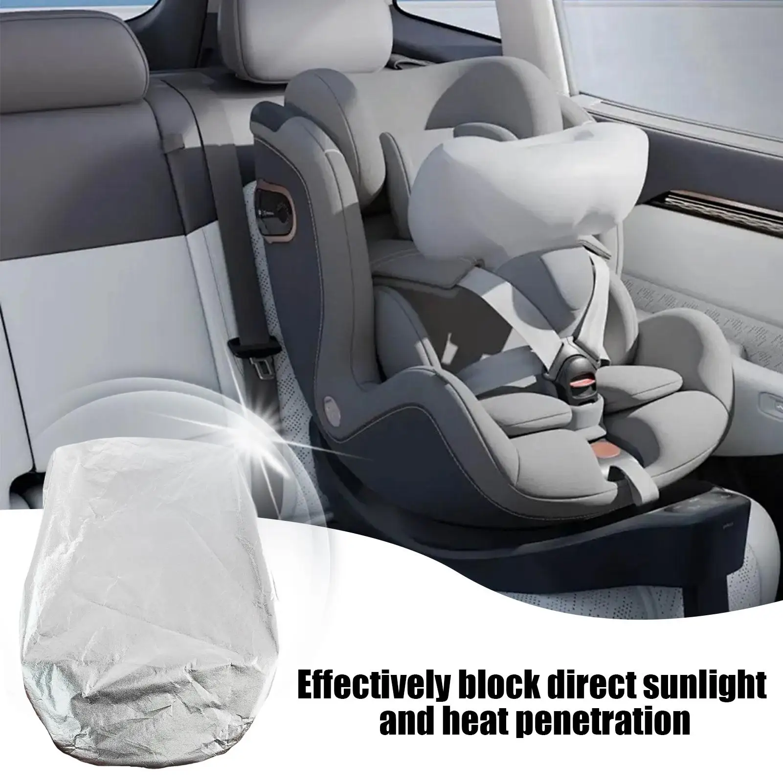 Funda de asiento de coche para bebé con protección UV de verano - imagen 5