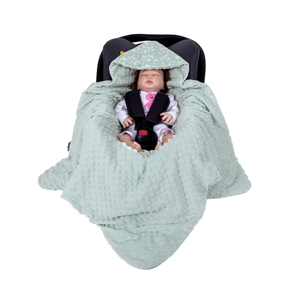 Manta con capucha para bebé recién nacido – Funda antiviento para silla de coche - imagen 5