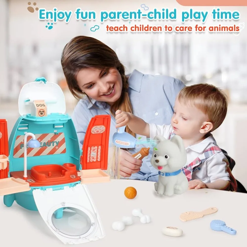 Kit veterinario con mochila para niños, juego de imitación - imagen 4
