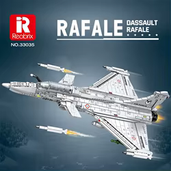 Set de construcción Rafale – avión militar infantil para montar