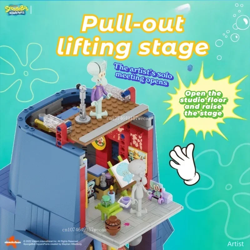 Bloques de construcción de Bob Esponja y Calamardo con luz - imagen 5