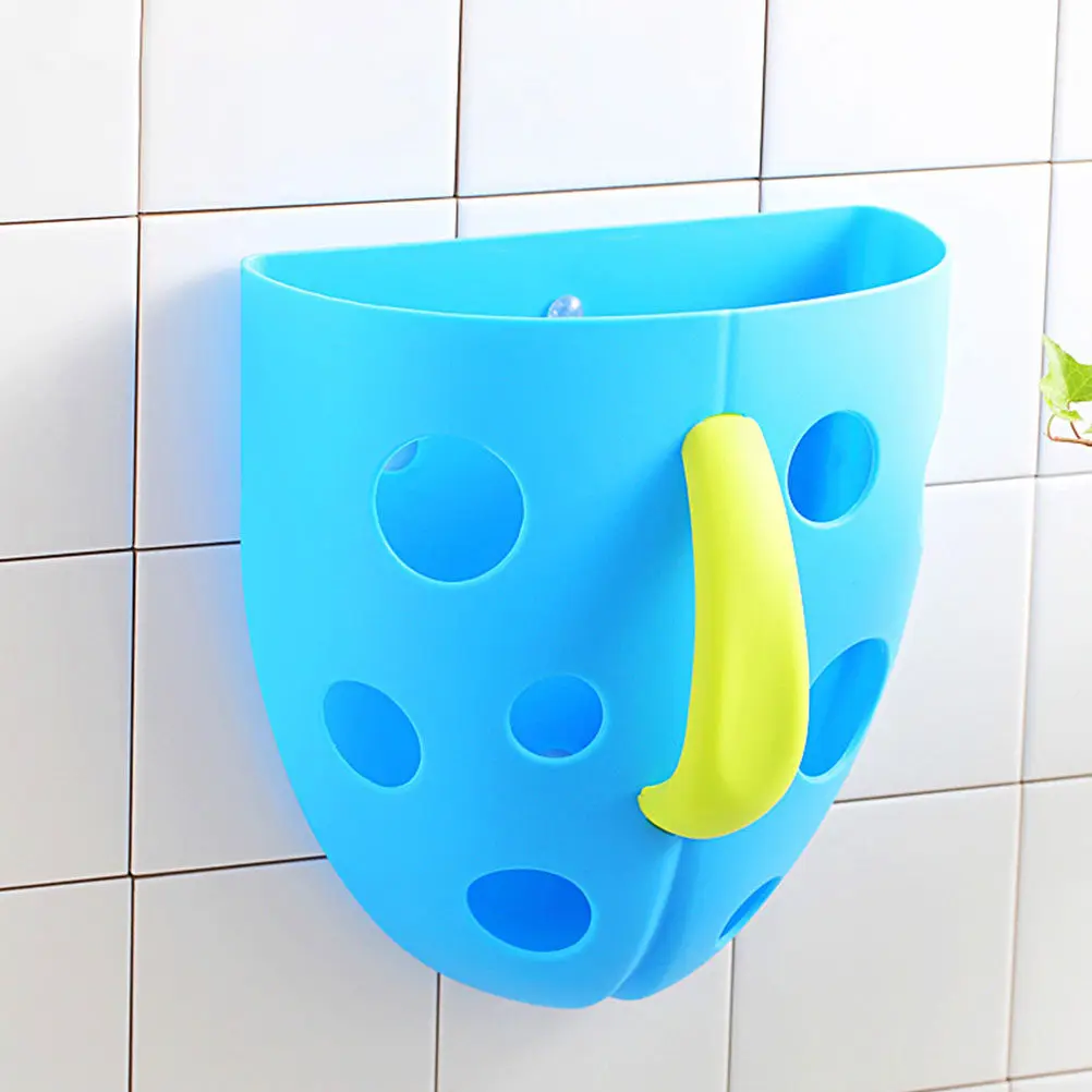 Organizador de baño montado en pared con ventosas y cesta ventilada - imagen 5