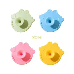 QX2D Cepillo de silicona infantil para limpieza y masaje de baño