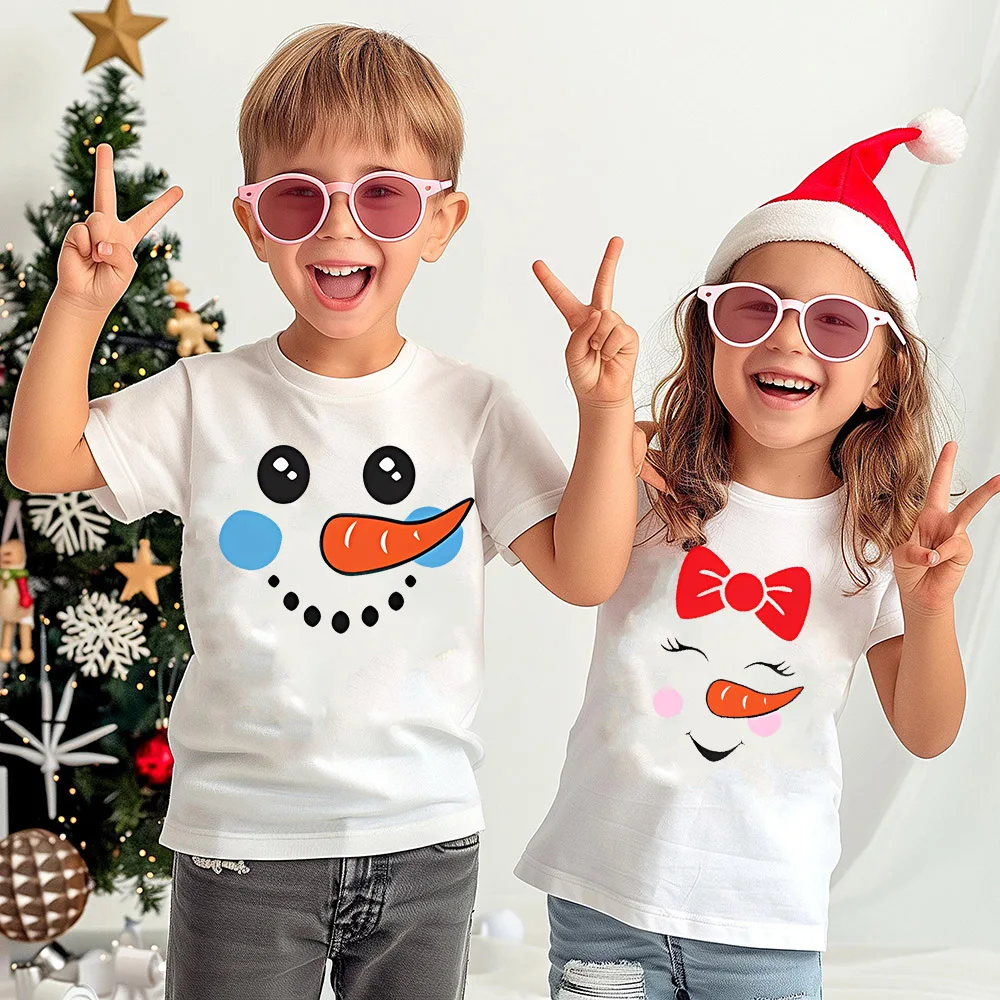Camisetas a juego Navidad para familia – Muñeco de nieve infantil - imagen 5