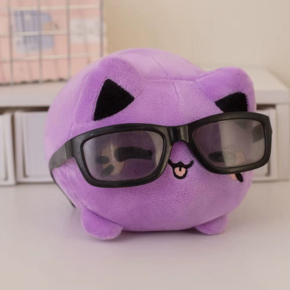 Peluche de gatito suave gato negro y rosa melocotón - imagen 3