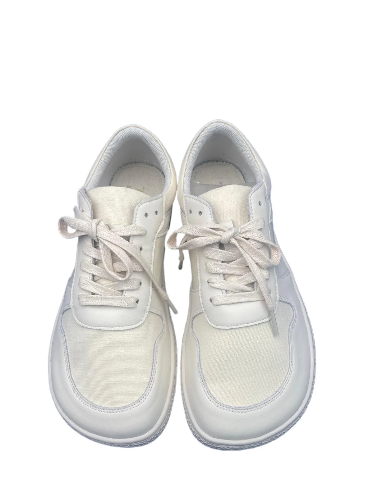 Tipsietoes Zapatillas descalzas de cuero y lona unisex, puntera ancha - imagen 2