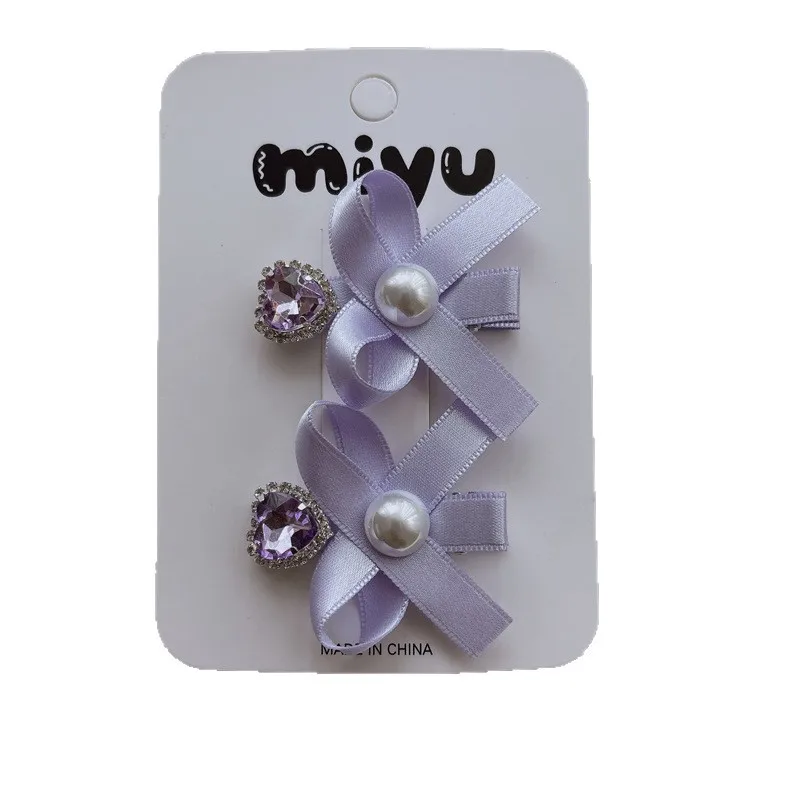 Pinza de pelo con lazo de encaje para niñas – accesorio - imagen 3