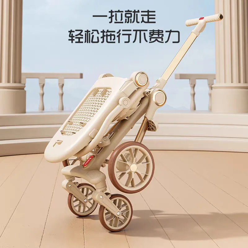 Carrito bebé plegable con una mano, reclinable para recién nacidos - imagen 4