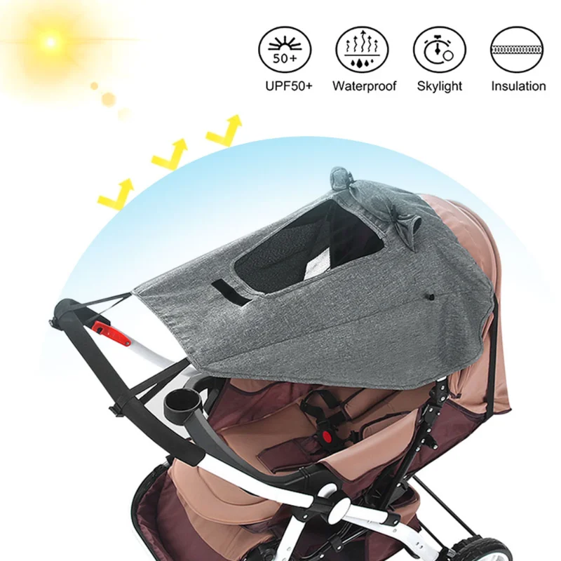 Protector solar para cochecito de bebé – Funda anti-UV transpirable