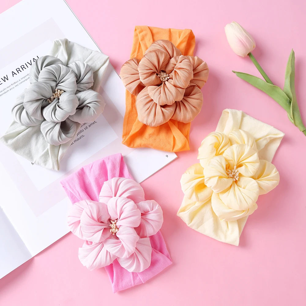 Diadema de nailon suave para bebé niña – Recién nacido - imagen 4