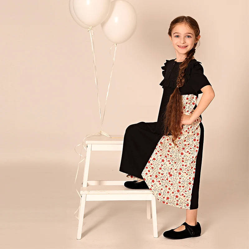 Bata floral suave para niña infantil con estampado de flores - imagen 5