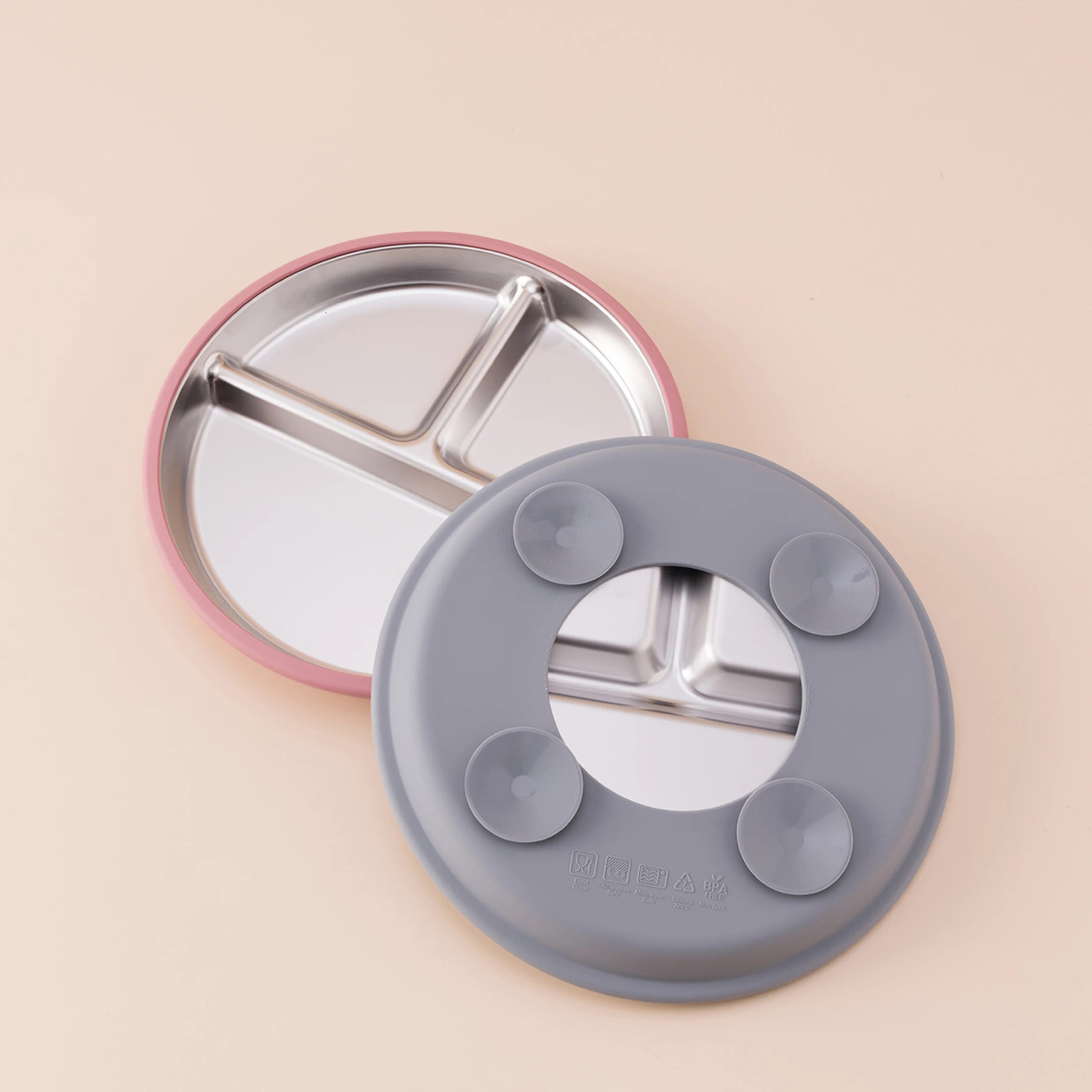 Kit de autoalimentación bebé con plato ventosa de silicona - imagen 3