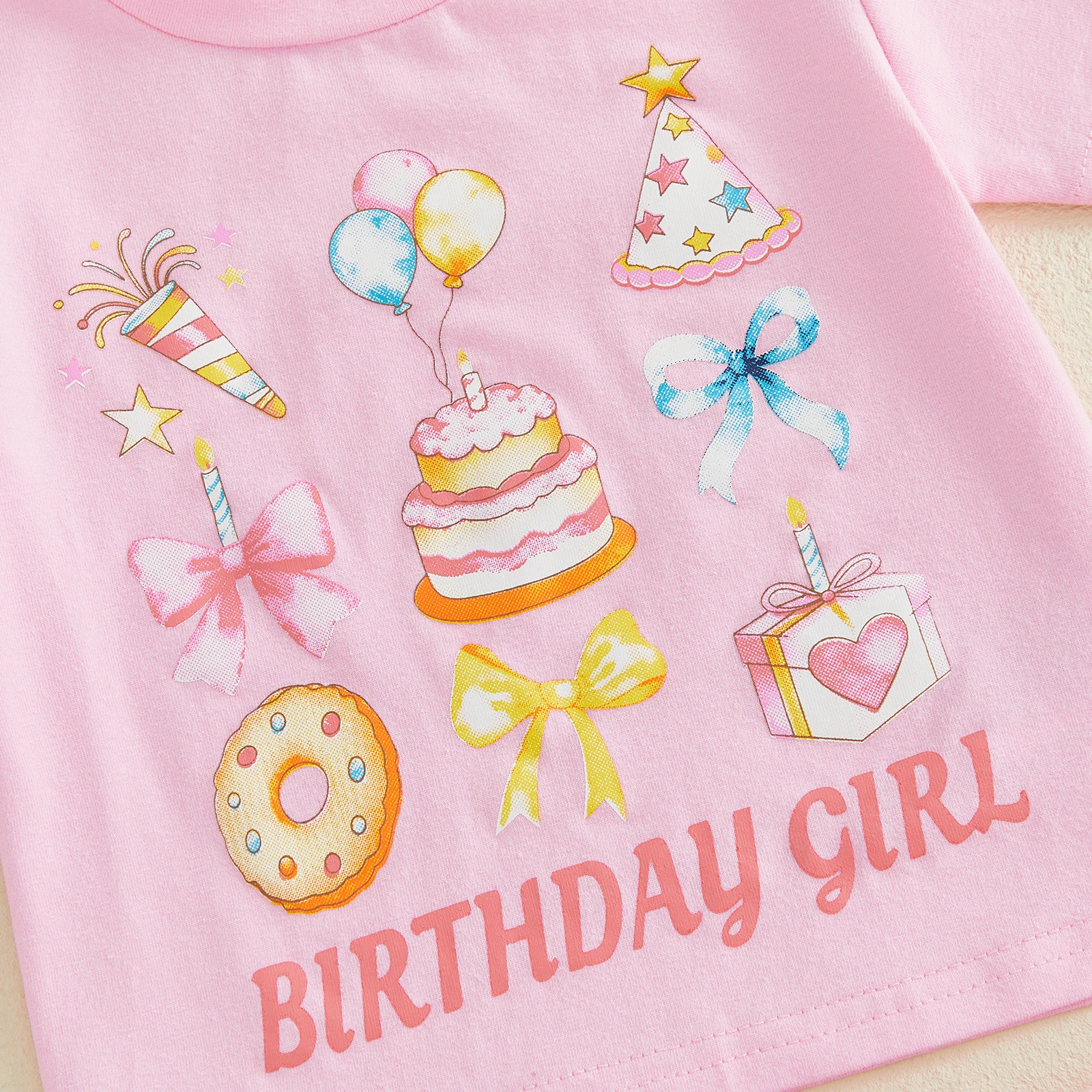 Conjunto de cumpleaños bebé niña con camiseta, falda tul y diadema - imagen 4