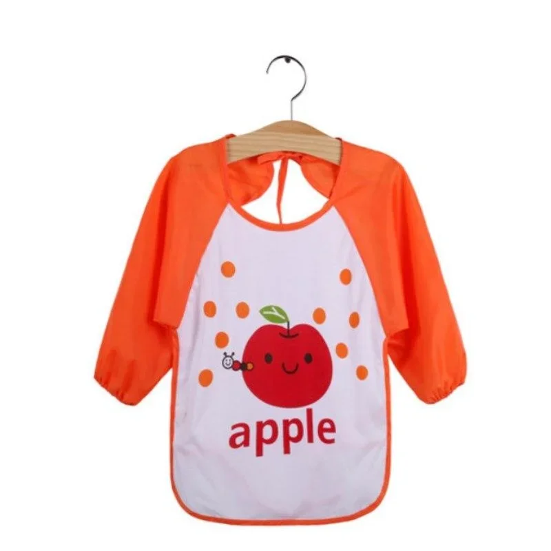 Delantal impermeable manga larga para bebé - Babero de alimentación suave - imagen 4