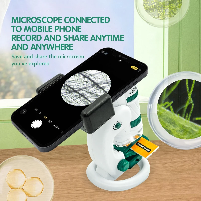 Kit de microscopio para niños con luz LED y laboratorio - imagen 4