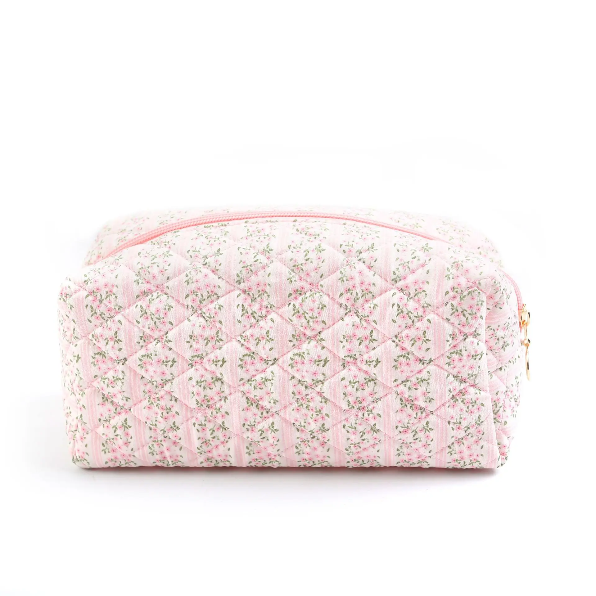 Bolsa de cosméticos viaje acolchada con flores – Estética - imagen 3