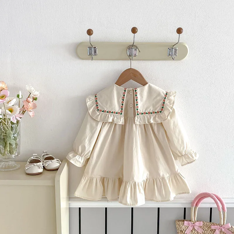 Vestido flores bordadas para niña MILANCEL – Primavera vintage - imagen 4
