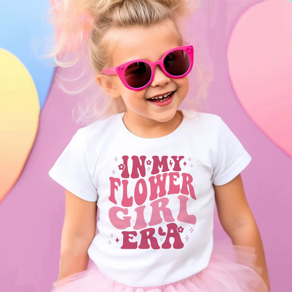 In My Flower Girl Era camisa para niñas - Top fiesta de boda infantil