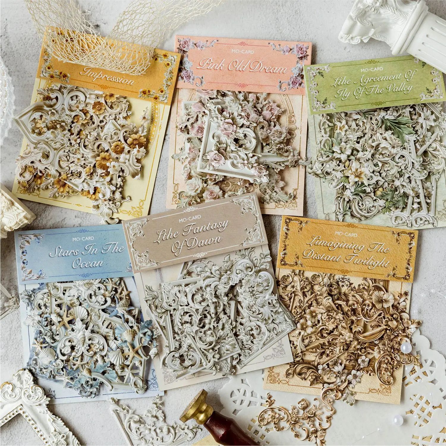 Papel decorativo con recortes de encaje para manualidades - imagen 3
