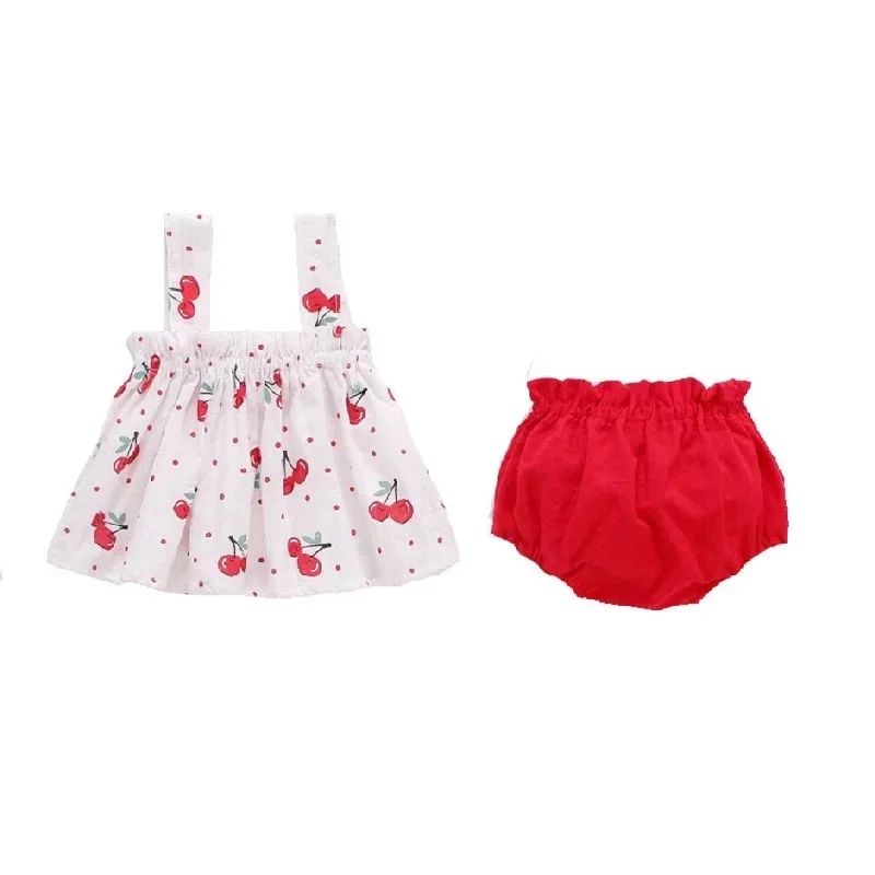 Conjunto verano niña vestido y braguitas de algodón suave ligero - imagen 3