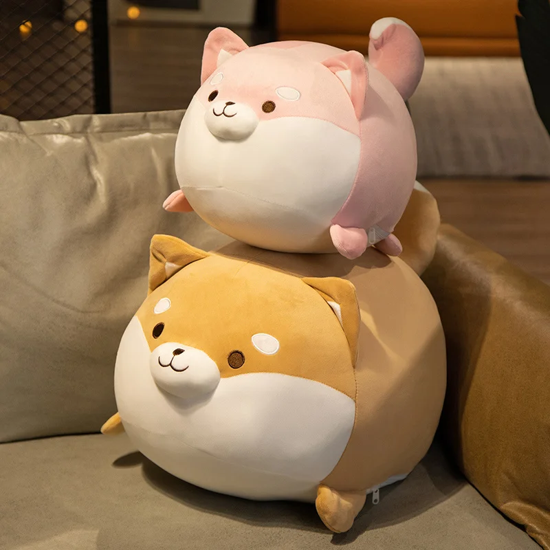 Peluche almohada de perro Shiba Inu y Corgi relleno suave - imagen 2