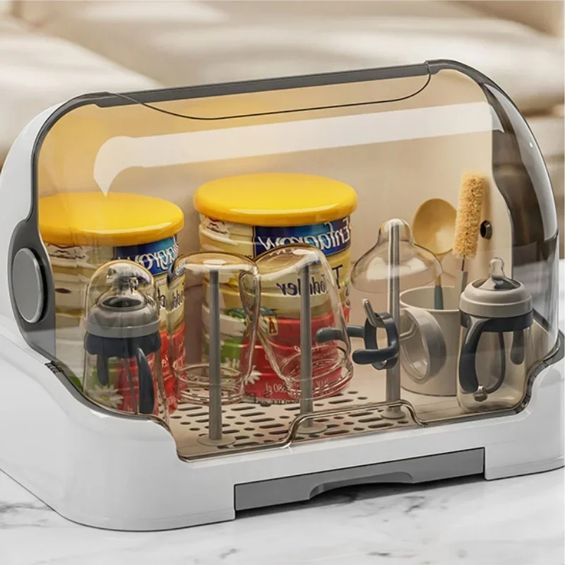 Escurridor de biberones con tapa para secado vasos alimentación bebé - imagen 4