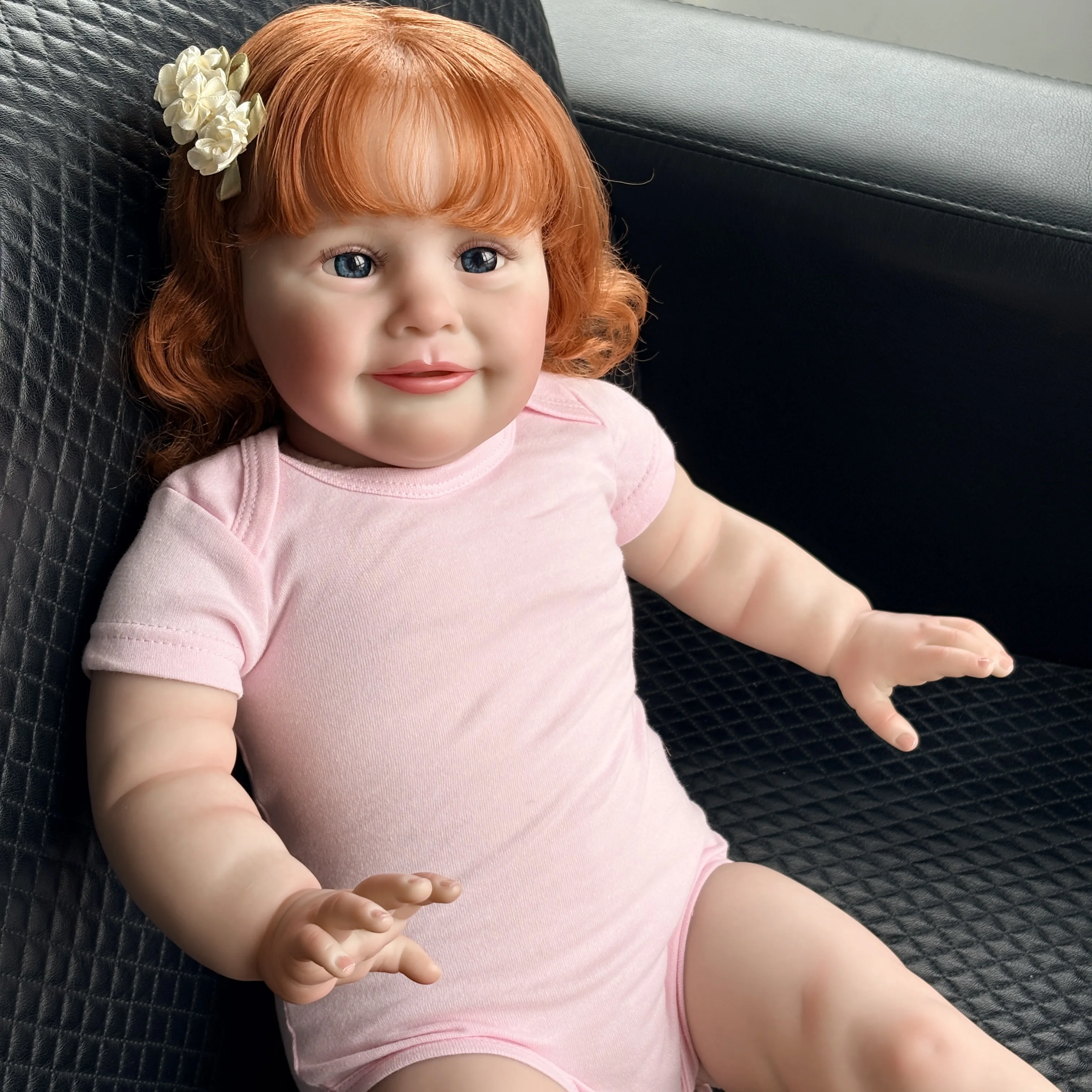 Muñeca reborn realista Zoe con piel 3D detallada pintada a mano