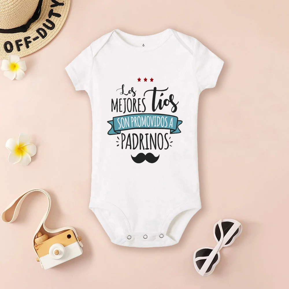 Body de bautismo bebé Be You con estampado de madrina y padrino - imagen 5