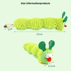 Juguete para gatos: peluche oruga con hierba gatera masticable