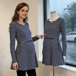 Camiseta lactancia larga algodón corte en A para entretiempo