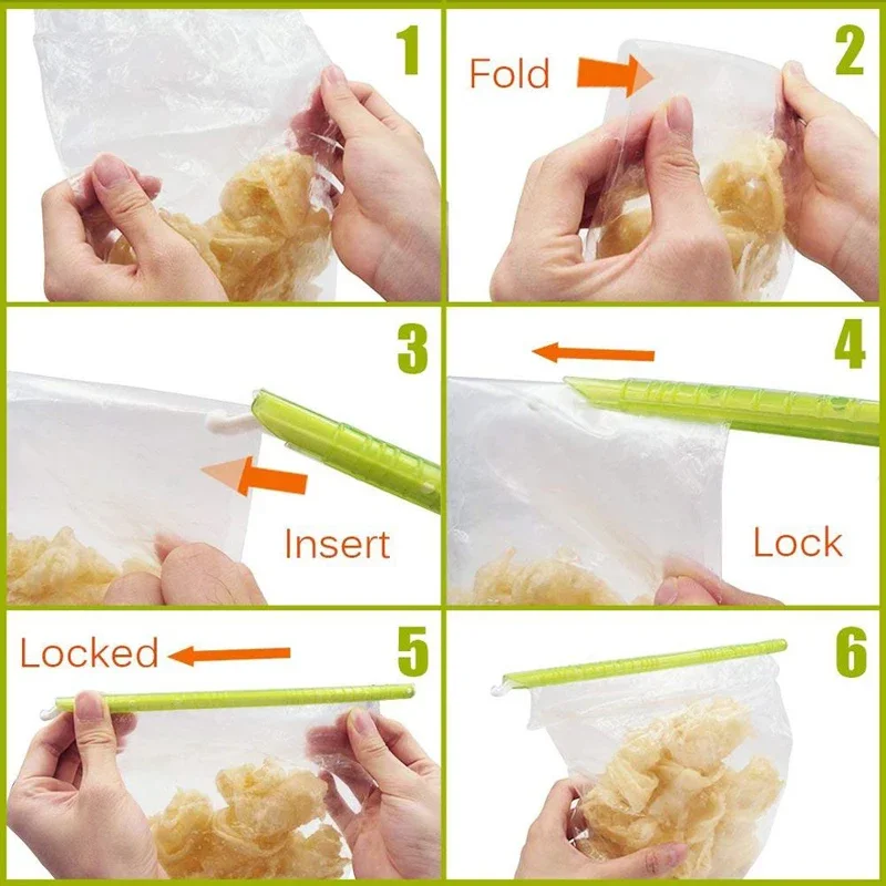 Clip reutilizable con sellador para bolsas: mantiene alimentos frescos - imagen 3