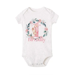 My 1st Birthday Body para bebé recién nacido - Manga corta