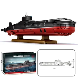 Bloques de construcción submarino tiburón clase Tifón de juguete